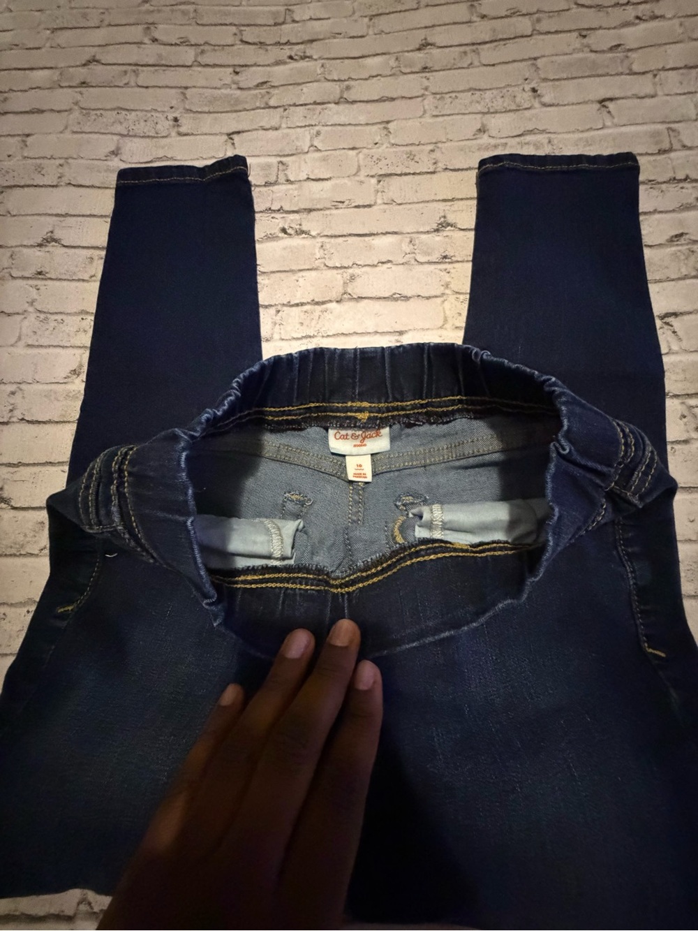 Cat & Jack Girl Skinny Jeans Trio in Light, Medium & Dark Blue Size 10 - Picture 10 of 10